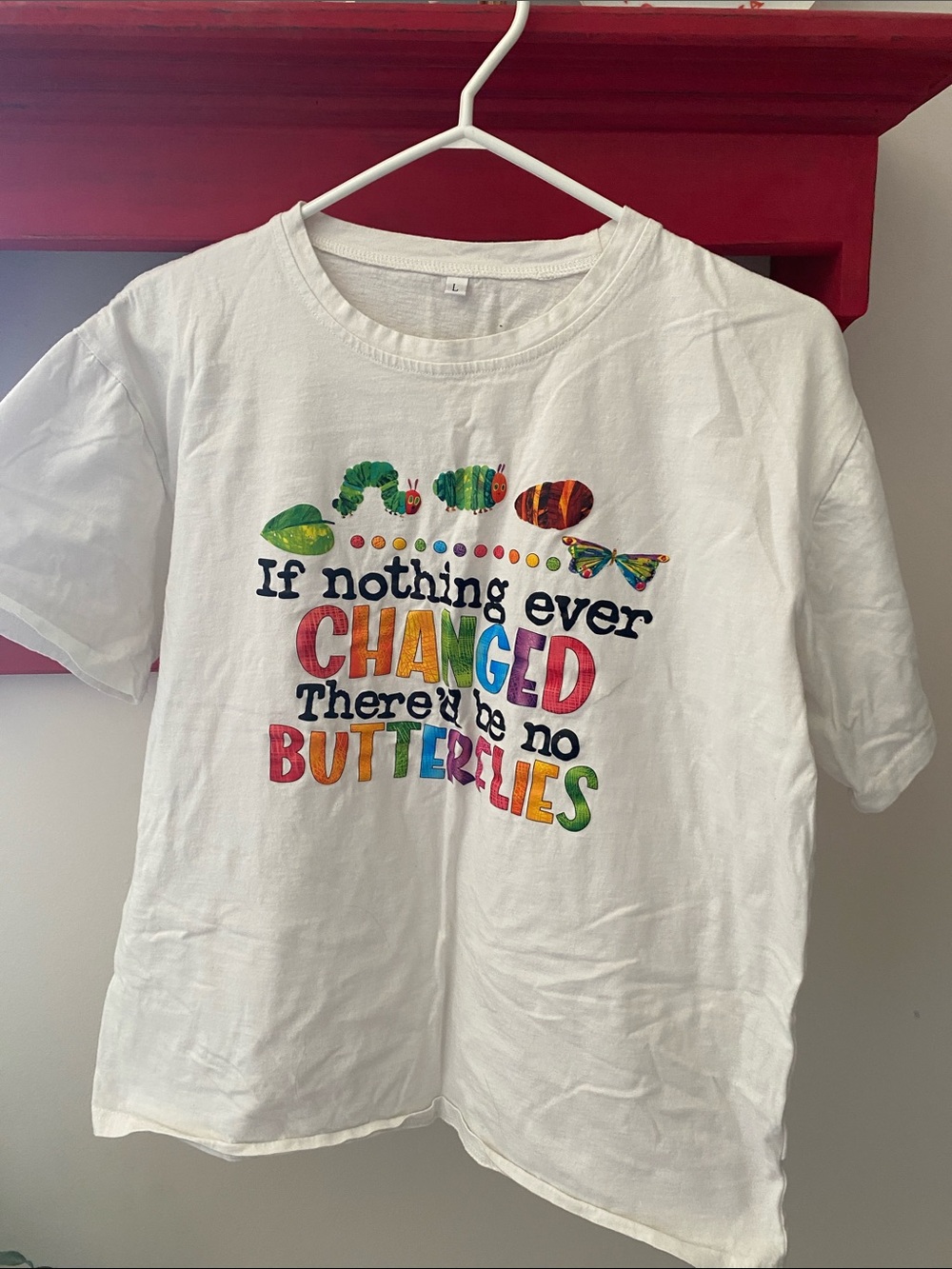 Eric Carle TShirt The Hungary Caterpillar to Butterfly Ladies Clothes